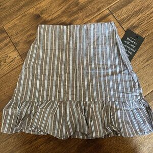 Tuckernuck Brown Stripe Skirt